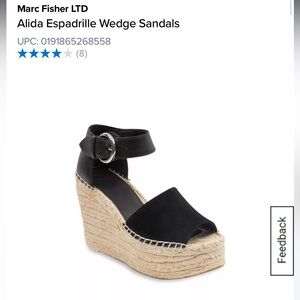Marc Fisher espadrille wedges